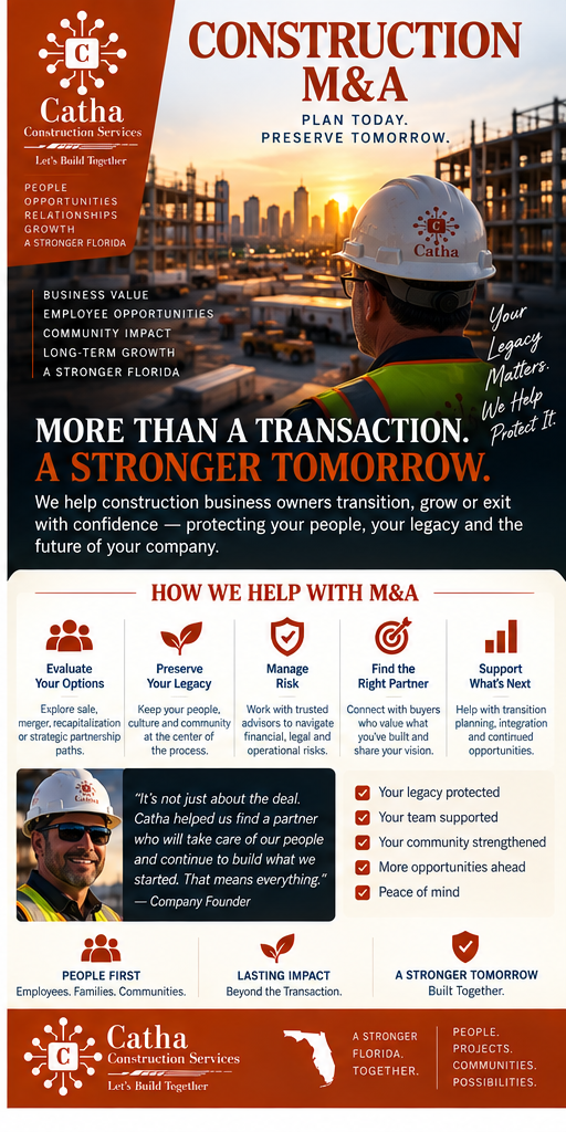 Construction business owner considering succession and legacy